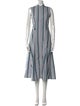 Diane von Furstenberg Striped Midi Length Dress