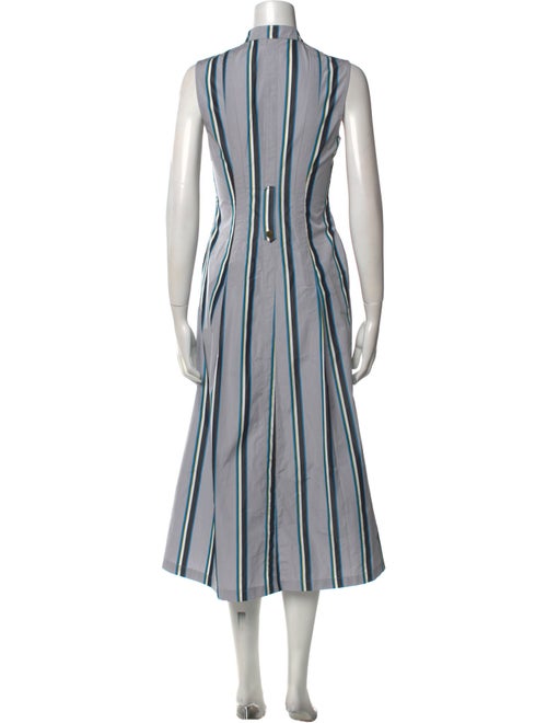 Diane von Furstenberg Striped Midi Length Dress