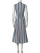 Diane von Furstenberg Striped Midi Length Dress