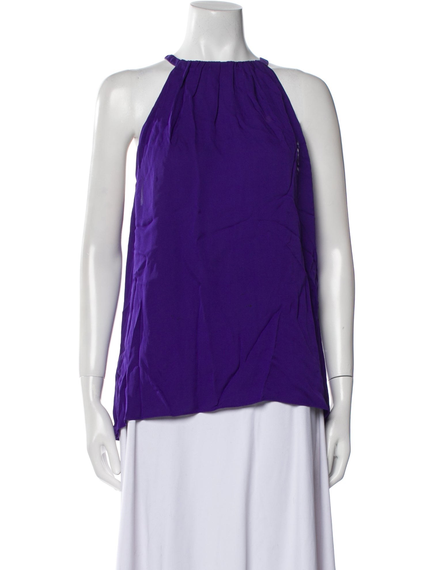 Diane von Furstenberg Silk Halterneck Blouse