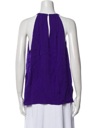 Diane von Furstenberg Silk Halterneck Blouse
