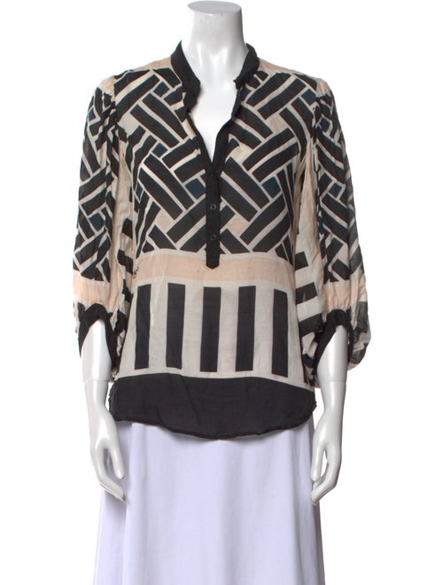 Diane von Furstenberg Printed V-Neck Tunic