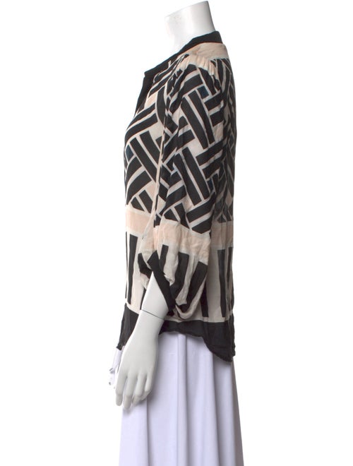 Diane von Furstenberg Printed V-Neck Tunic