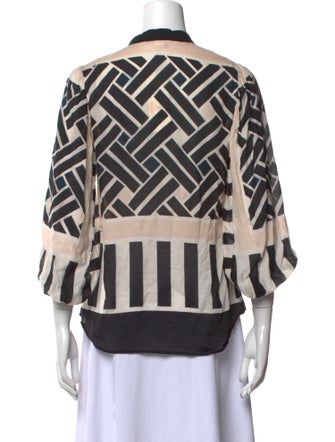 Diane von Furstenberg Printed V-Neck Tunic