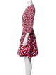 Diane von Furstenberg Floral Print Knee-Length Dress