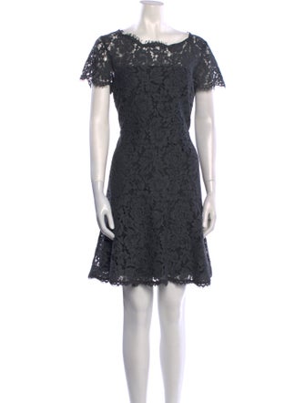 Diane von Furstenberg Lace Pattern Mini Dress
