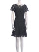 Diane von Furstenberg Lace Pattern Mini Dress