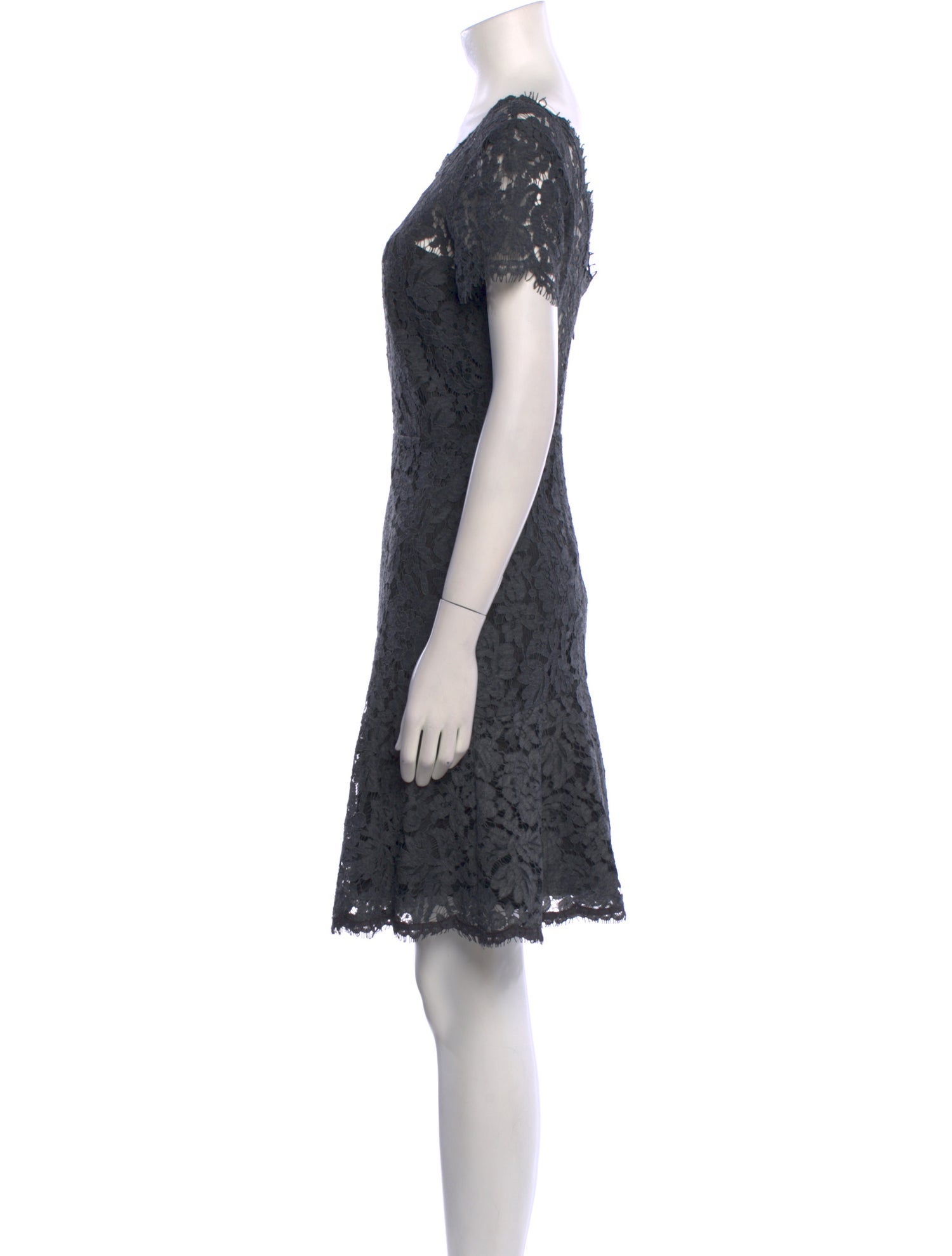 Diane von Furstenberg Lace Pattern Mini Dress