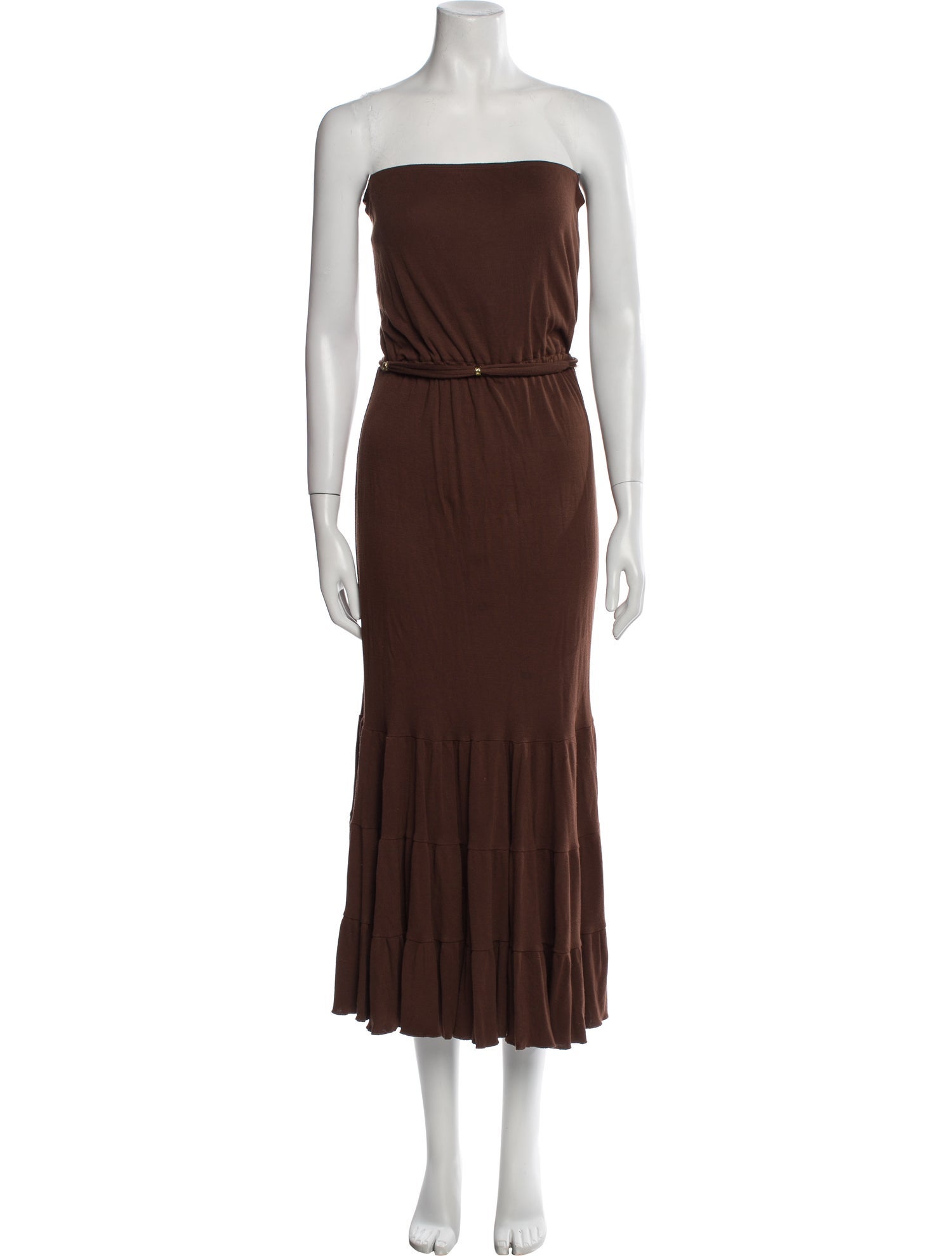 Diane von Furstenberg Strapless Midi Length Dress