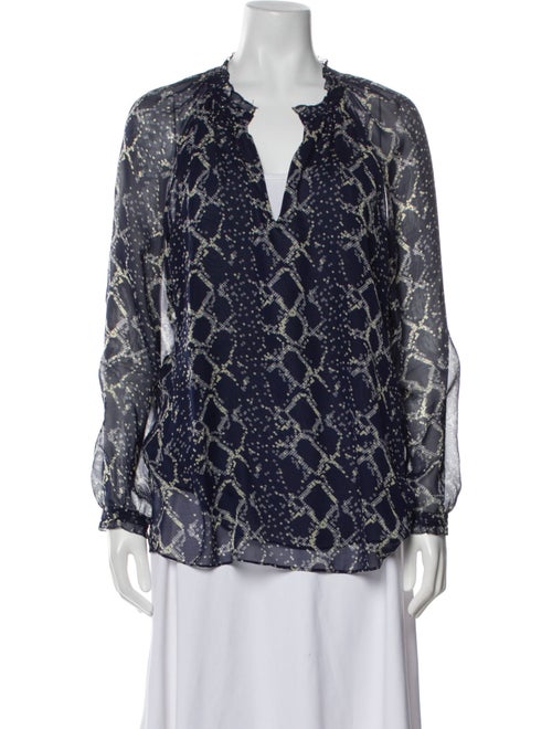 Diane von Furstenberg Silk Printed Blouse