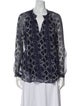 Diane von Furstenberg Silk Printed Blouse