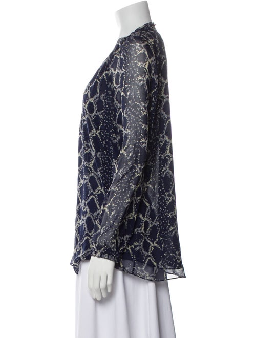 Diane von Furstenberg Silk Printed Blouse