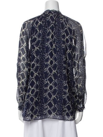 Diane von Furstenberg Silk Printed Blouse
