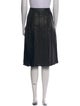 Diane von Furstenberg Lamb Leather Knee-Length Skirt