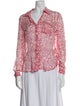 Diane von Furstenberg Silk Floral Print Blouse