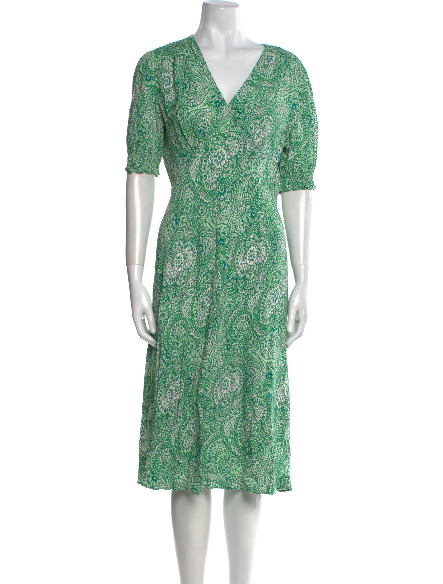 Diane von Furstenberg Printed Midi Length Dress