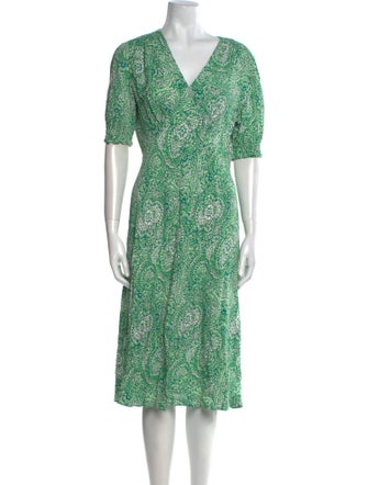 Diane von Furstenberg Printed Midi Length Dress