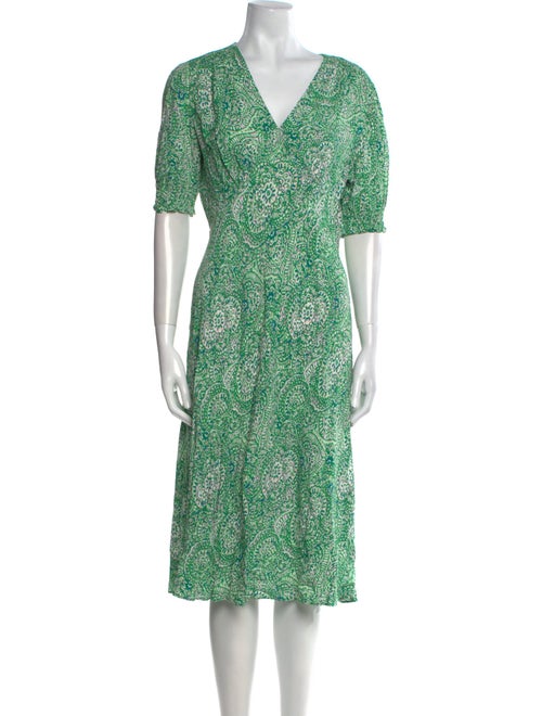 Diane von Furstenberg Printed Midi Length Dress