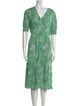 Diane von Furstenberg Printed Midi Length Dress