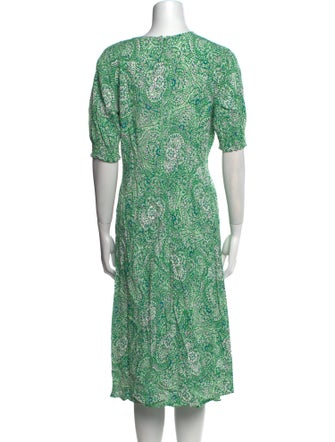 Diane von Furstenberg Printed Midi Length Dress
