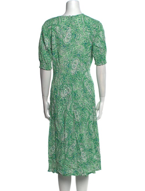 Diane von Furstenberg Printed Midi Length Dress