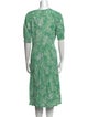 Diane von Furstenberg Printed Midi Length Dress