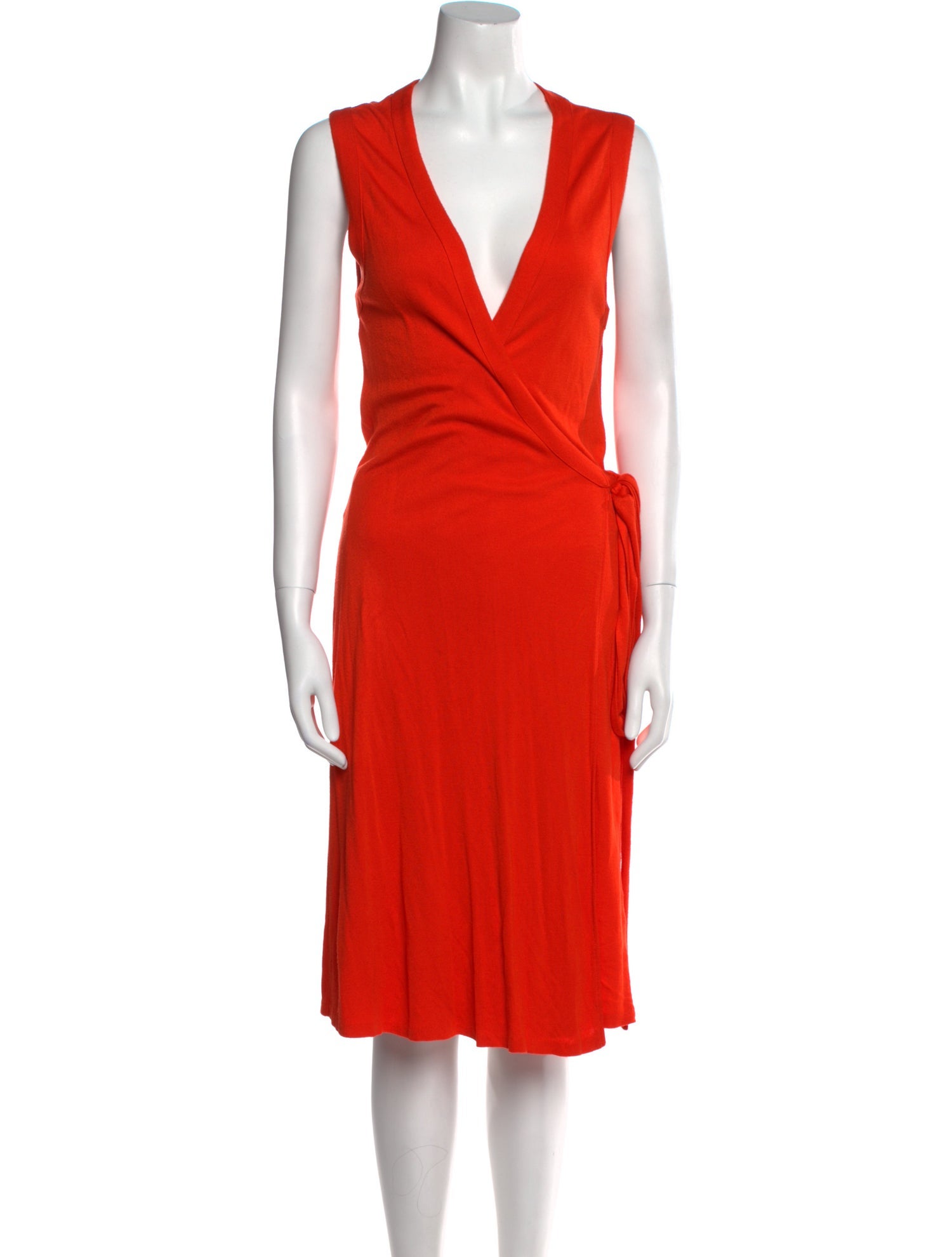 Diane von Furstenberg V-Neck Midi Length Dress
