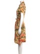 Diane von Furstenberg Floral Print Midi Length Dress