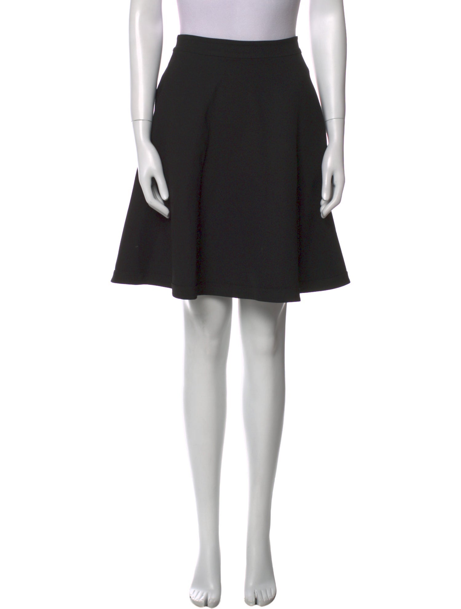 Diane von Furstenberg Pleated Accents Knee-Length Skirt