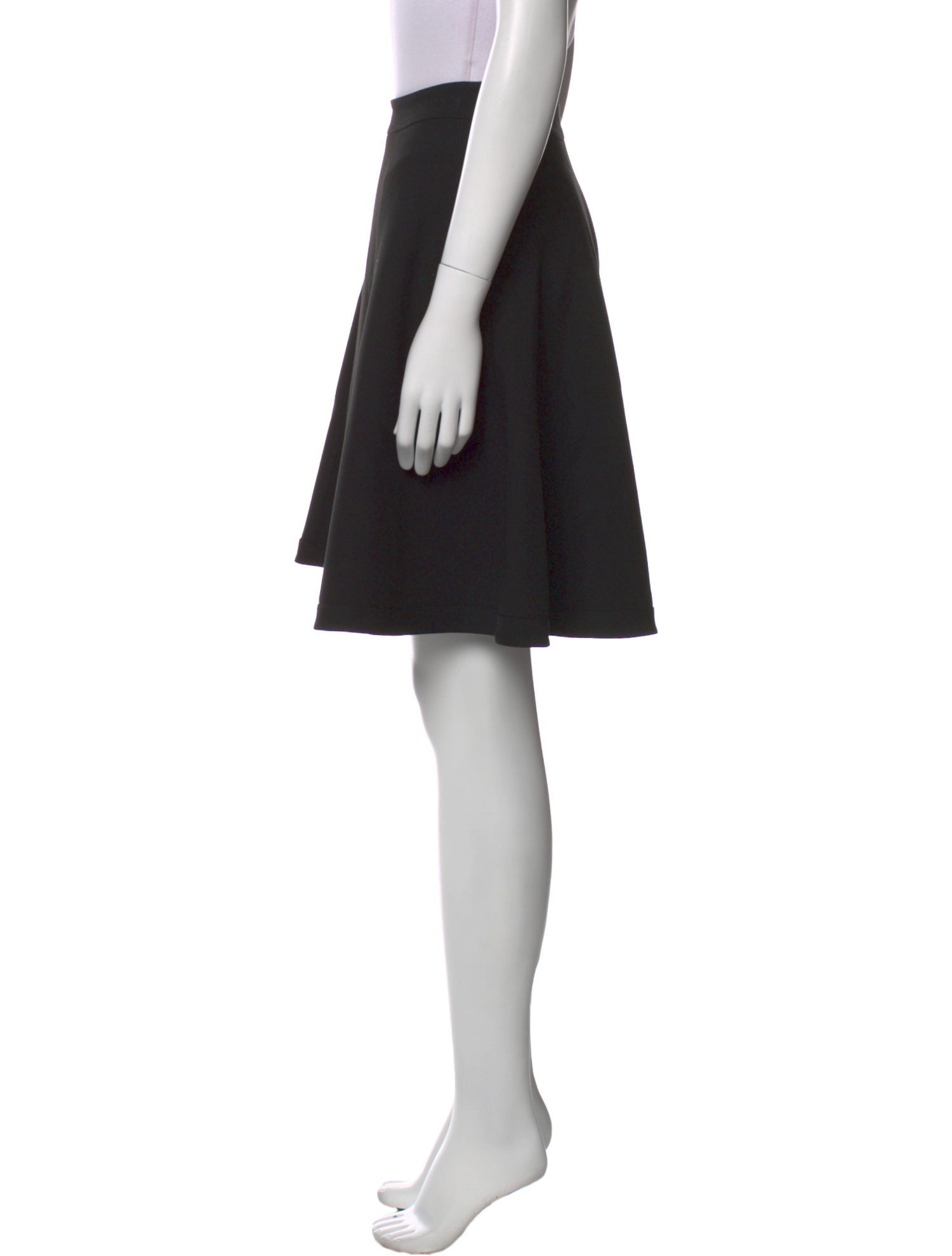 Diane von Furstenberg Pleated Accents Knee-Length Skirt