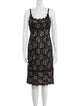 Diane von Furstenberg Lace Pattern Knee-Length Dress