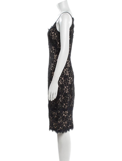 Diane von Furstenberg Lace Pattern Knee-Length Dress