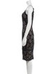 Diane von Furstenberg Lace Pattern Knee-Length Dress