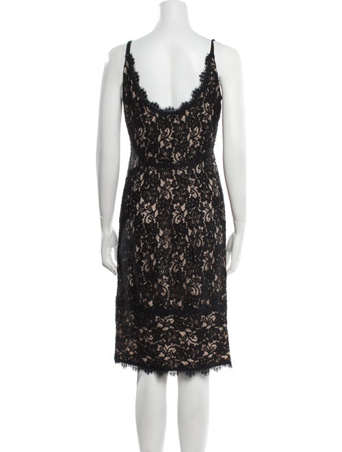 Diane von Furstenberg Lace Pattern Knee-Length Dress