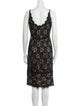 Diane von Furstenberg Lace Pattern Knee-Length Dress
