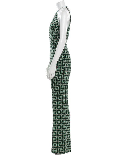 Diane von Furstenberg Printed Halterneck Jumpsuit