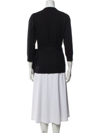 Diane von Furstenberg Silk V-Neck Sweater