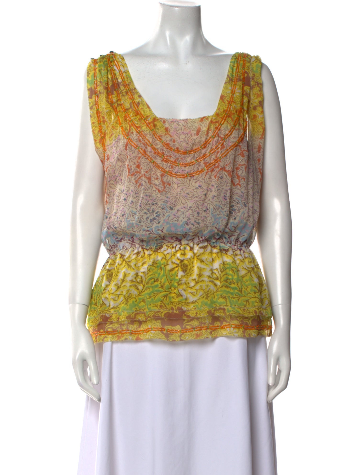 Diane von Furstenberg Silk Printed Top