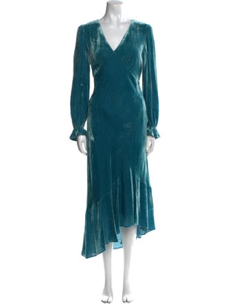 Diane von Furstenberg V-Neck Midi Length Dress