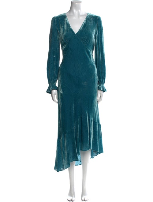 Diane von Furstenberg V-Neck Midi Length Dress