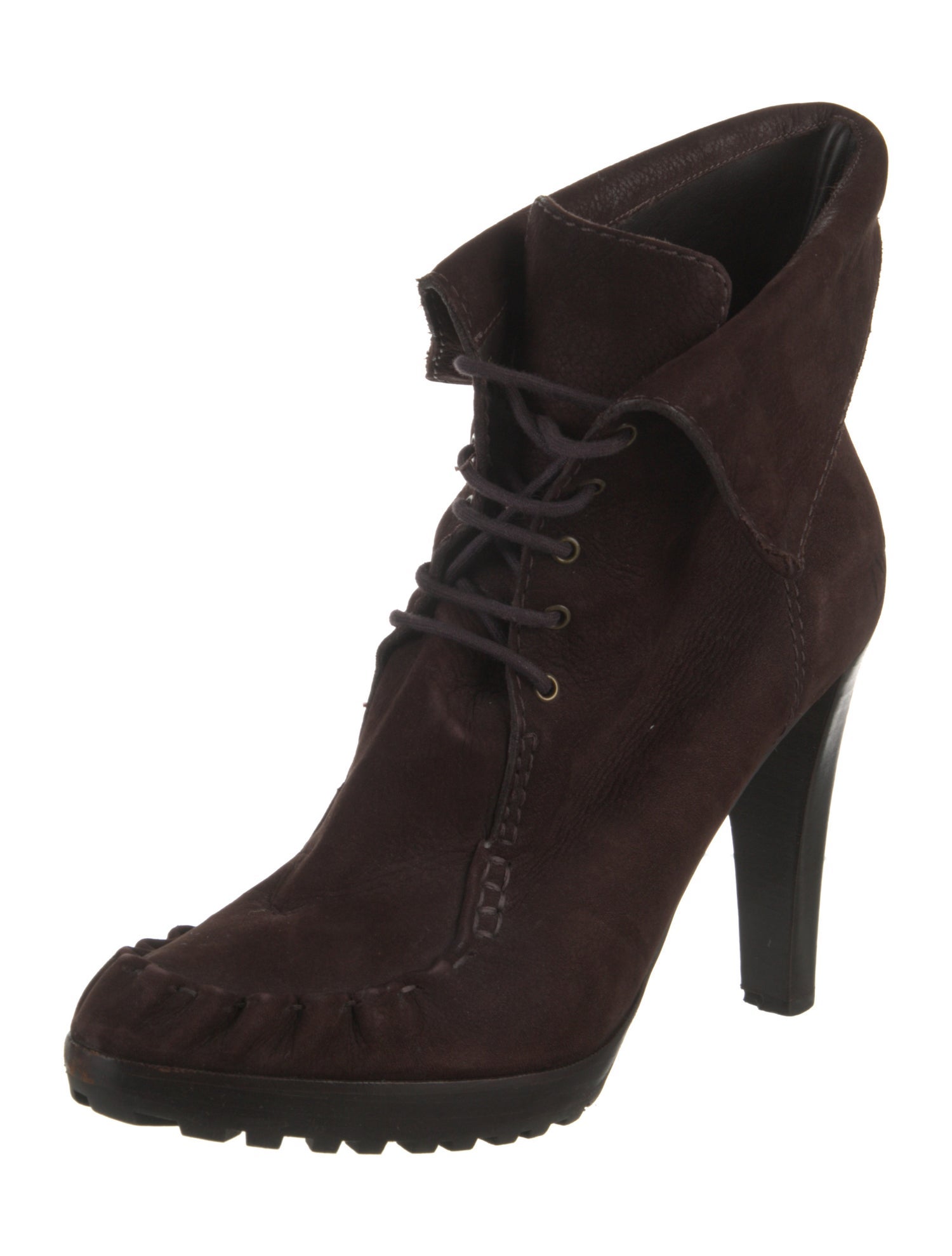 Diane von Furstenberg Suede Lace-Up Boots