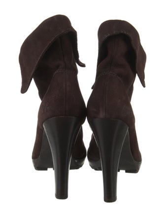 Diane von Furstenberg Suede Lace-Up Boots