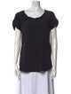Diane von Furstenberg Scoop Neck Short Sleeve T-Shirt