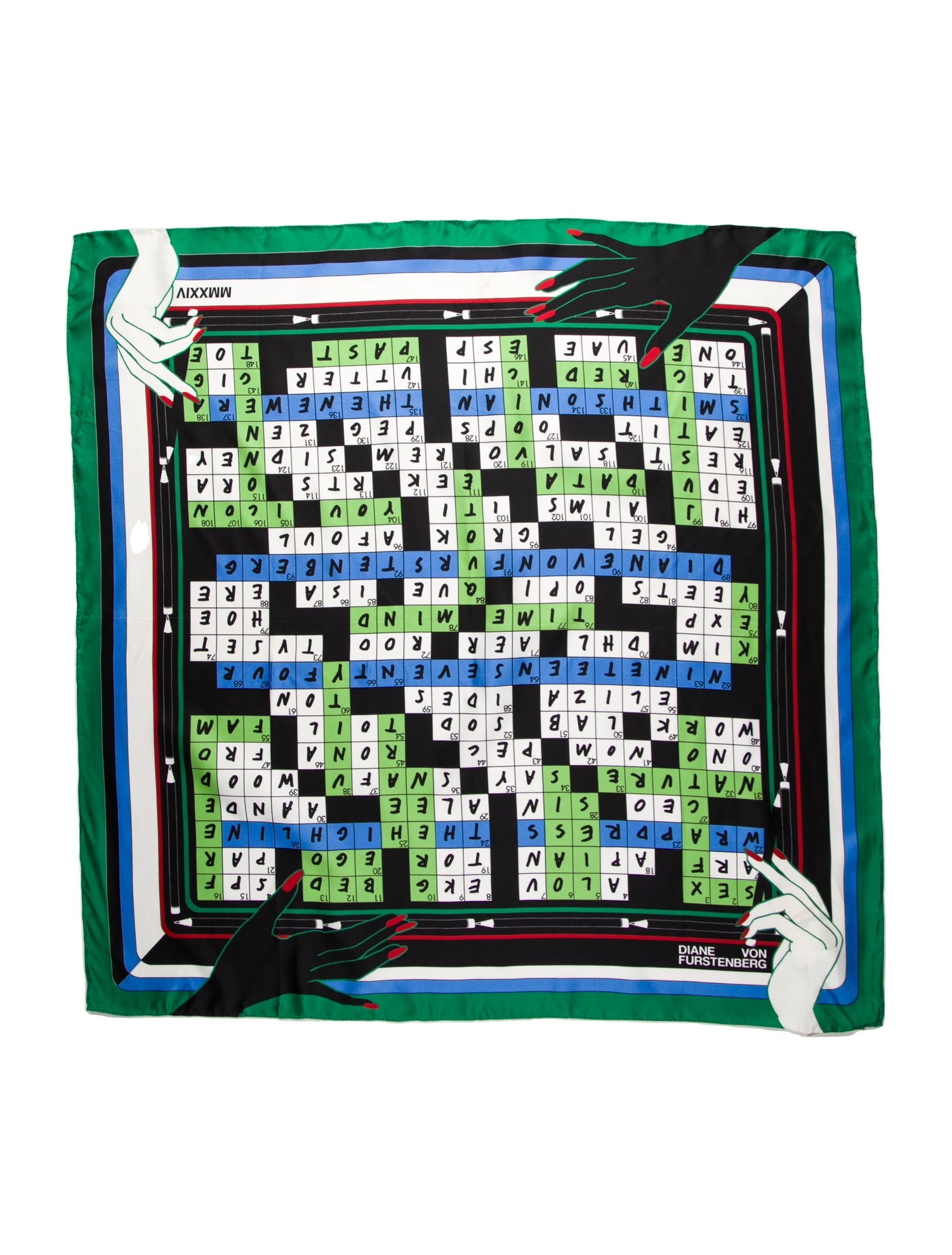 Diane von Furstenberg Silk Printed Scarf w/ Tags