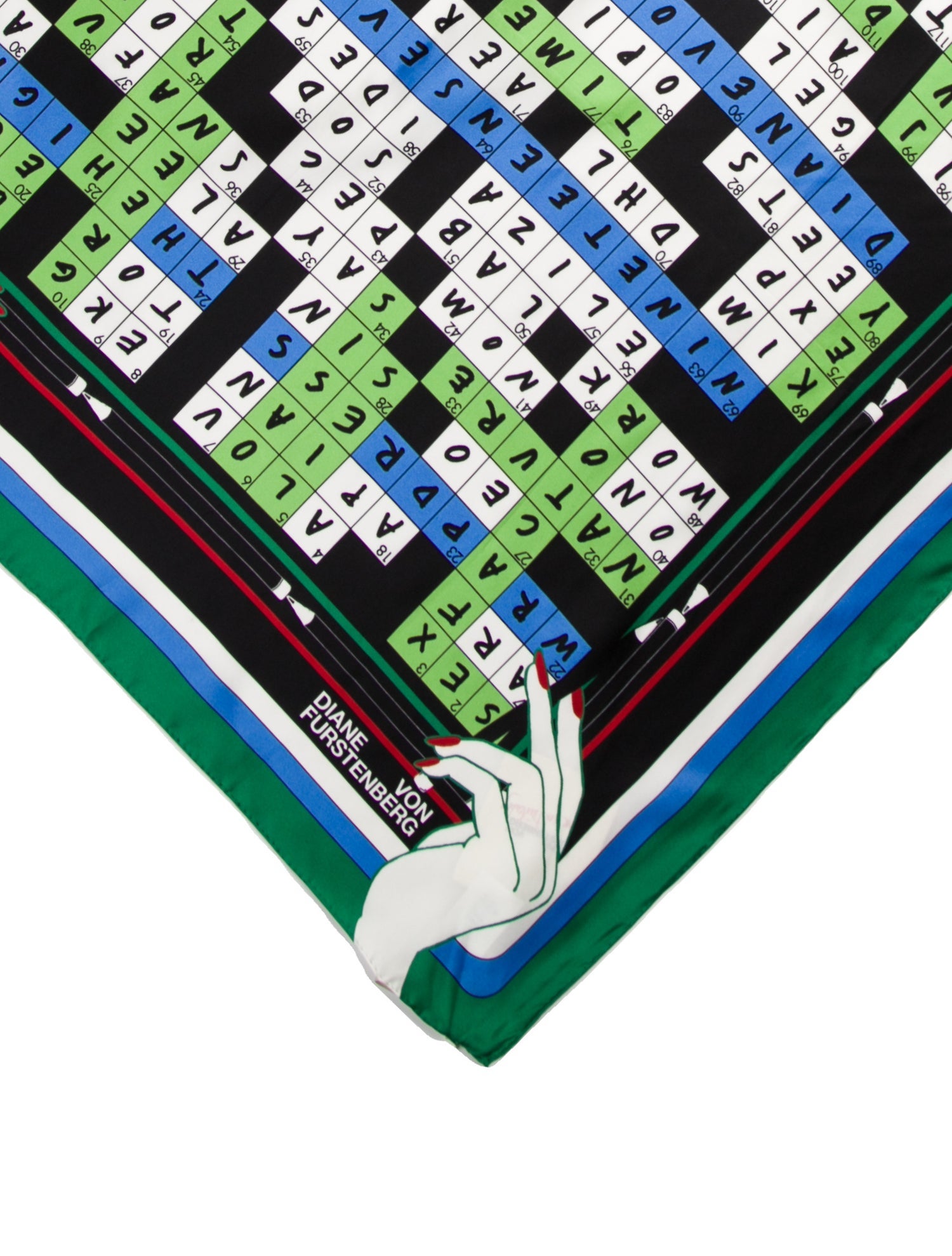 Diane von Furstenberg Silk Printed Scarf w/ Tags