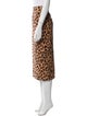 Diane von Furstenberg Animal Print Midi Length Skirt