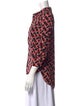 Diane von Furstenberg Silk Printed Button-Up Top