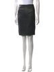 Diane von Furstenberg Leather Knee-Length Skirt