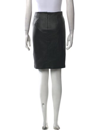 Diane von Furstenberg Leather Knee-Length Skirt