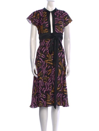 Diane von Furstenberg Silk Midi Length Dress
